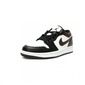 【AT14091】ナイキ エアジョーダン 1 ロー バスケットボールシューズ - 黒白チョコレートカラー | Jordan