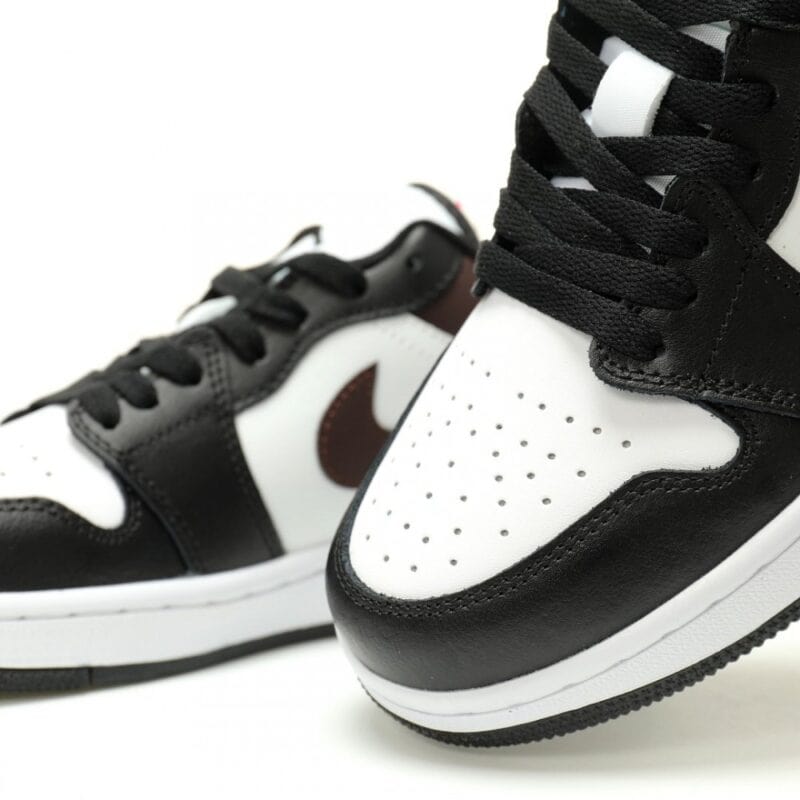 【AT14091】ナイキ エアジョーダン 1 ロー バスケットボールシューズ - 黒白チョコレートカラー | Jordan