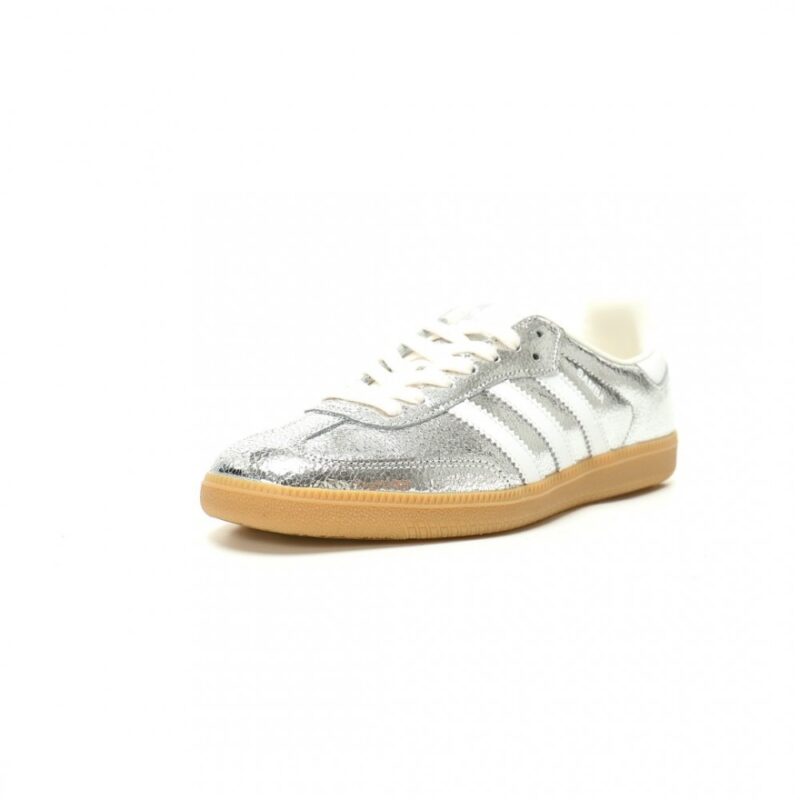 【AT14097】アディダスAdidas Originals シルバーメタリックローカットカジュアルスポーツシューズ | Adidas Samba