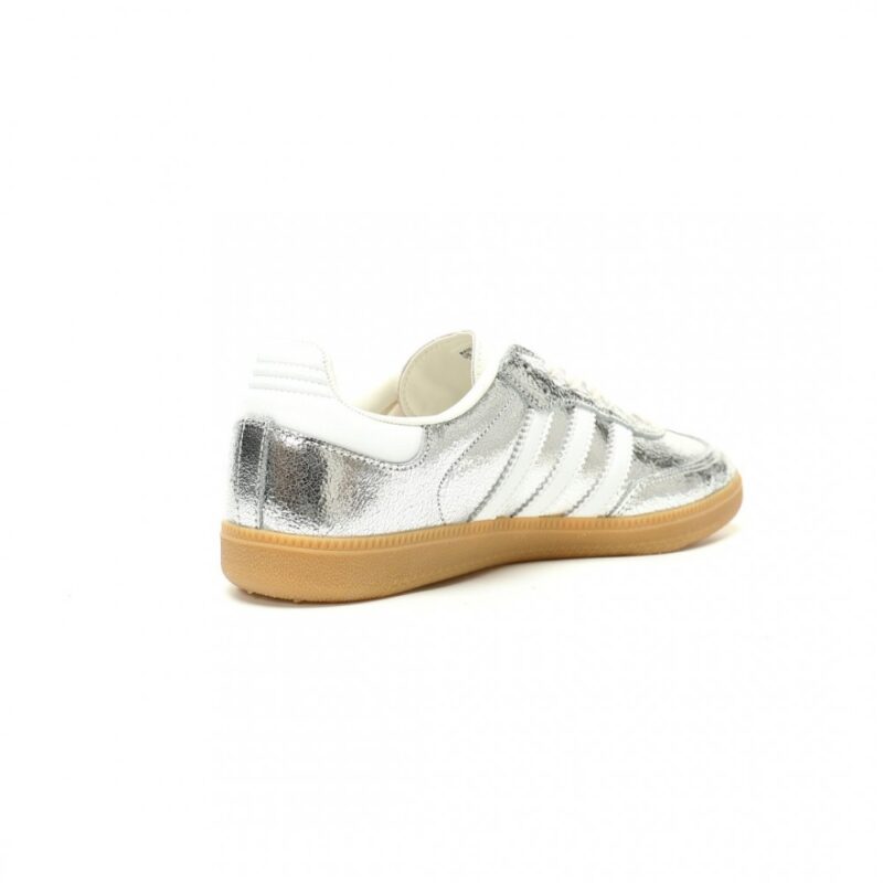 【AT14097】アディダスAdidas Originals シルバーメタリックローカットカジュアルスポーツシューズ | Adidas Samba