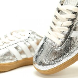 【AT14097】アディダスAdidas Originals シルバーメタリックローカットカジュアルスポーツシューズ | Adidas Samba