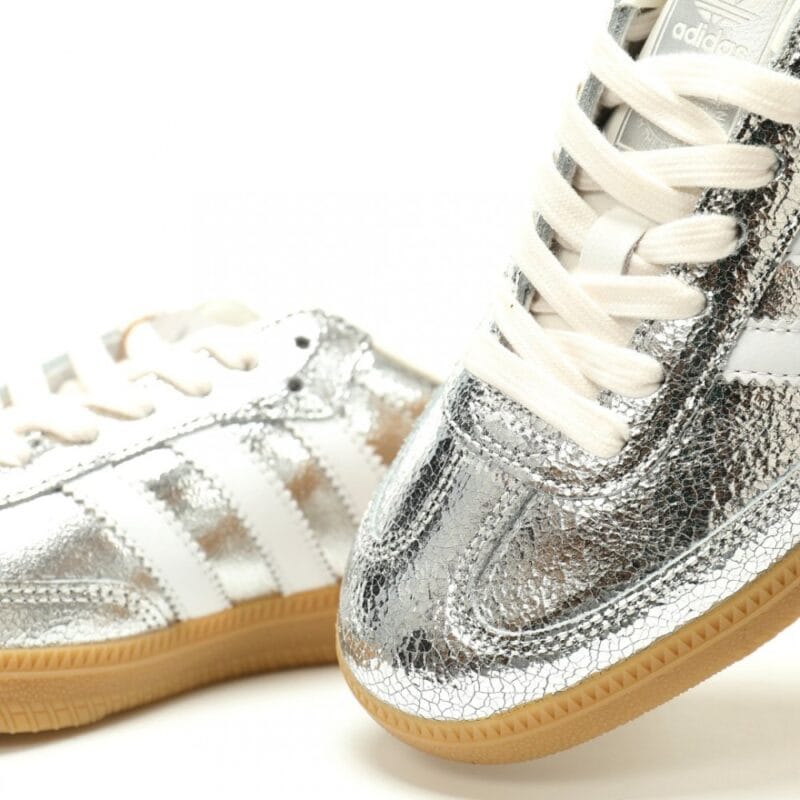 【AT14097】アディダスAdidas Originals シルバーメタリックローカットカジュアルスポーツシューズ | Adidas Samba