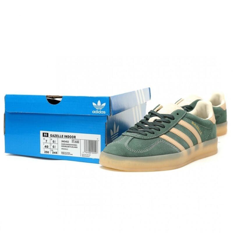 【AT14098】アディダス Adidas Gazelle Indoor ウッドランドグリーンスニーカー | Adidas Gazelle