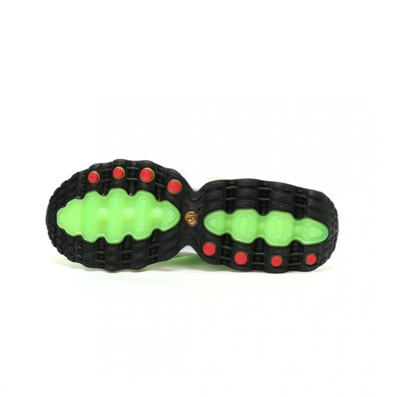 【AT14258】ナイキ Air Max DNシリーズ スニーカー 蛍光緑白色 ビーンポッド型エアクッションデザイン ユニセックス | Nike Air Max