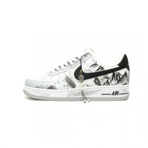 【AT14262】ナイキ エア フォース 1 '07 ロー レトロ 水墨丹青アートカスタム スニーカー | Nike Air Force 1