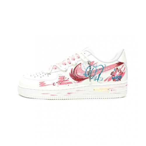 241677390_1 【AT14314】ナイキ Air Force 1 '07 Low × Off-White ホワイトとピンクのグラフィティデザイン | OffWhite x Nike