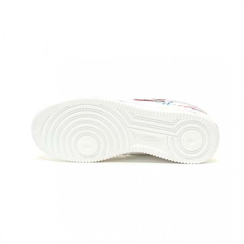 【AT14314】ナイキ Air Force 1 '07 Low × Off-White ホワイトとピンクのグラフィティデザイン | OffWhite x Nike