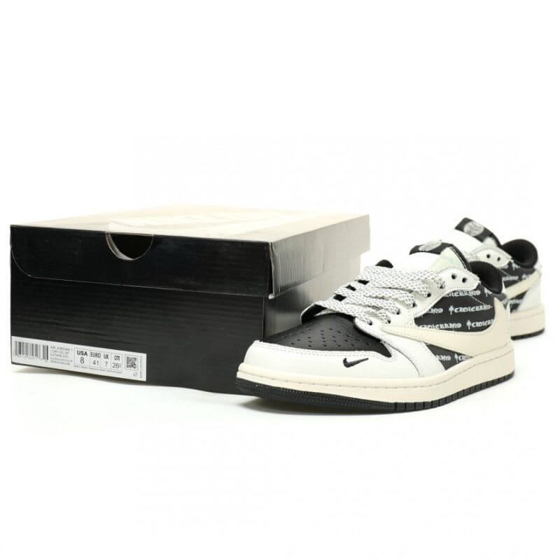 【AT14343】Nike x Chrome Hearts コラボ Air Jordan 1 Low OG スニーカー | Nike Air Jordan