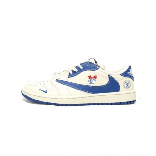 807830457_1 【AT14394】ルイ・ヴィトン x トラヴィス・スコット x ナイキ エア ジョーダン 1 Lowコラボスニーカー | Nike x Louis Vuitton