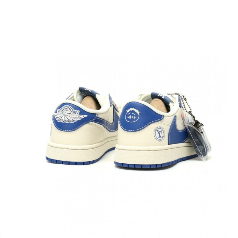 【AT14394】ルイ・ヴィトン x トラヴィス・スコット x ナイキ エア ジョーダン 1 Lowコラボスニーカー | Nike x Louis Vuitton