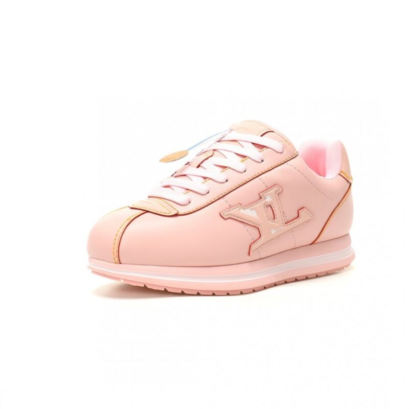 【AT14414】ルイ・ヴィトンLVバターソフトピンクスニーカーローシューズ | LV