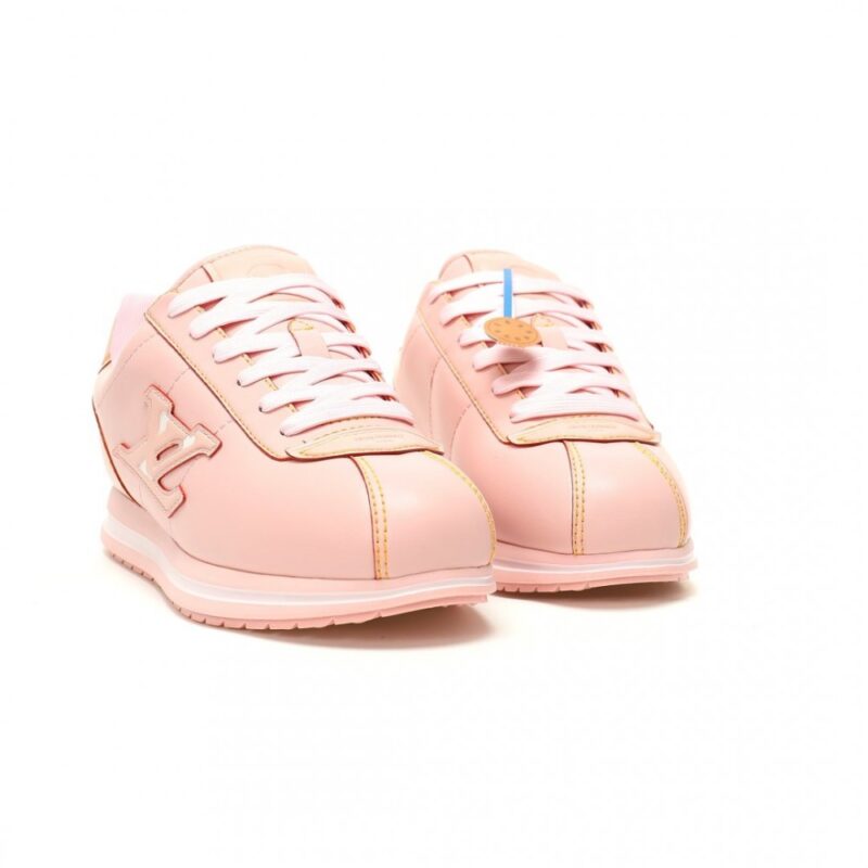 【AT14414】ルイ・ヴィトンLVバターソフトピンクスニーカーローシューズ | LV