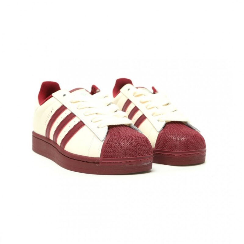 【AT14808】アディダスオリジナルス スーパースターII ワインレッド カジュアルスニーカー | Adidas Superstars