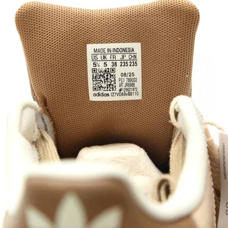 【AT14809】アディダス オリジナルス スーパースター シェルトウ運動靴 - ミルクティーイエローとコーヒーブラウンのクラシックカラー | Adidas Superstars