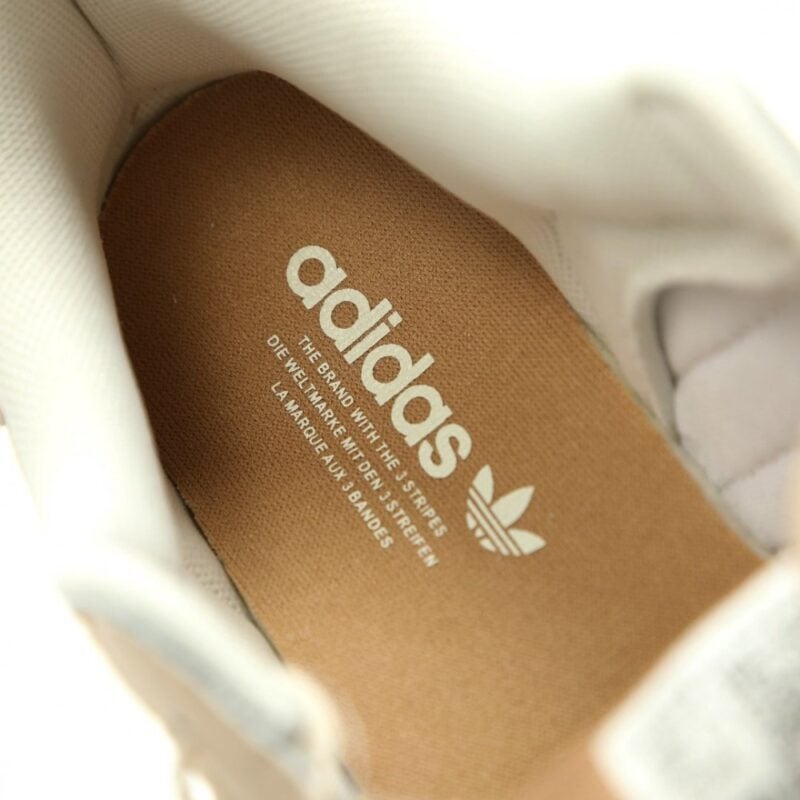 【AT14809】アディダス オリジナルス スーパースター シェルトウ運動靴 - ミルクティーイエローとコーヒーブラウンのクラシックカラー | Adidas Superstars