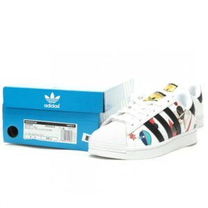 【AT14812】アディダス オリジナルのスーパースターII グラフィックデザインシェルトゥスニーカー | Adidas Superstar