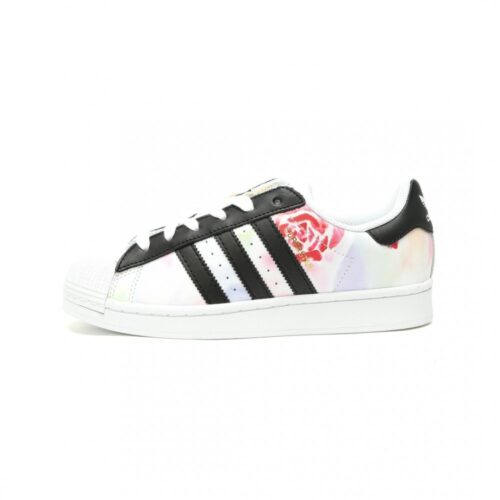 799738714_1 【AT14814】アディダスAdidasのスーパースターIIシリーズ - バラのグラフィティアートデザイン | Superstar