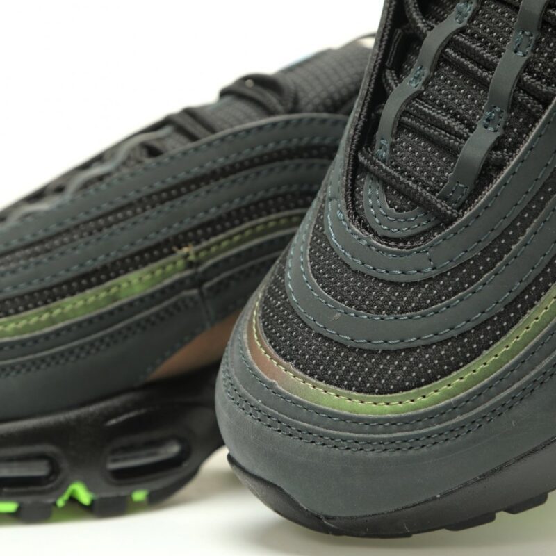 【AT14858】Division Street x ナイキ Air Max 95/97 コラボスニーカー：エレガントなネオングリーンデザイン | Air Max