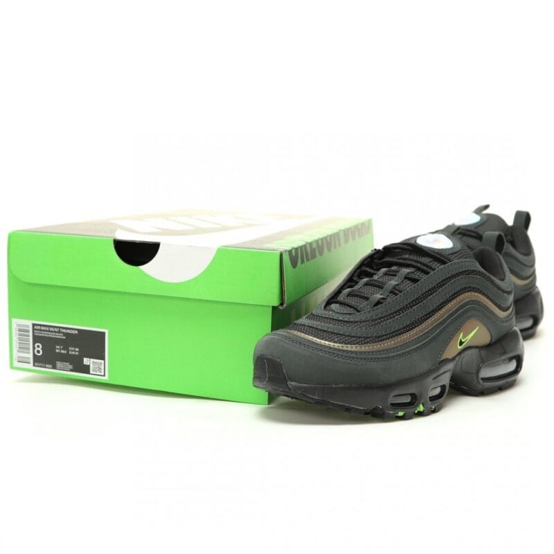 【AT14858】Division Street x ナイキ Air Max 95/97 コラボスニーカー：エレガントなネオングリーンデザイン | Air Max