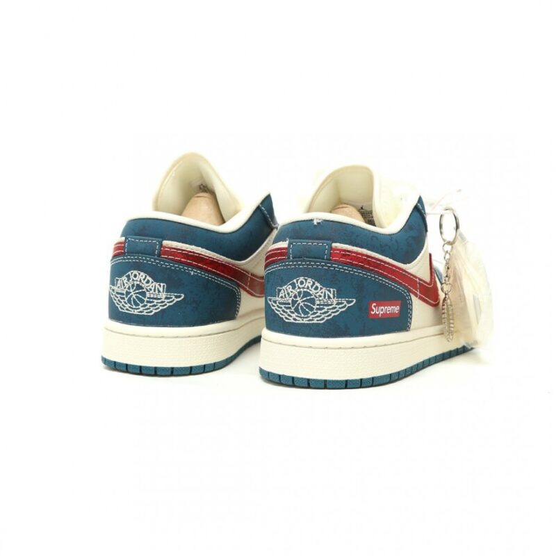 【AT14863】Supreme x Nike Air Jordan 1 Low スニーカー - ストリートファッションの象徴 | Nike x Supreme