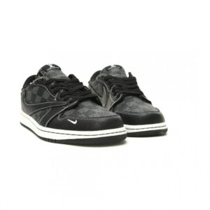 【AT14866】ルイ・ヴィトン x トラビス・スコット x ナイキ エア ジョーダン 1 ロー スニーカー | Nike x Louis Vuitton