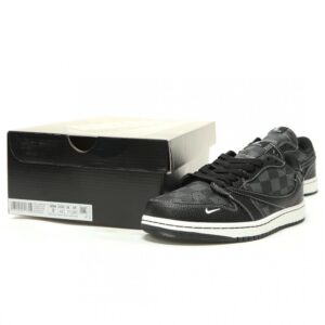 【AT14866】ルイ・ヴィトン x トラビス・スコット x ナイキ エア ジョーダン 1 ロー スニーカー | Nike x Louis Vuitton