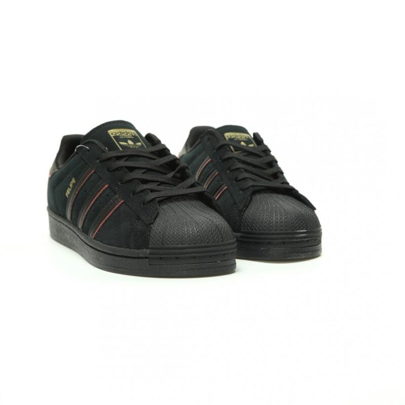 【AT14919】アディダス・オリジナルス x フェリペ・グスタボ コラボ Superstar ADV スケシュー ブラックレッドゴールド | Superstar
