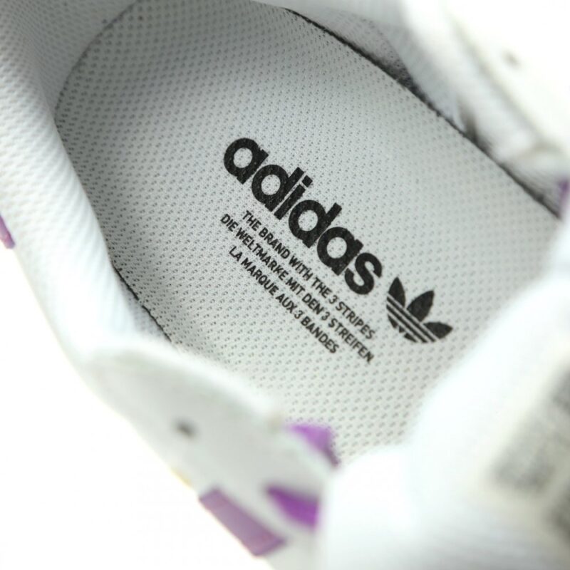 【AT14920】adidas OriginalsスーパースターIIシェルトゥスニーカー- 白紫色、エレガントなカラーリング、女性らしい雰囲気、高品質素材、耐久性抜群 | Superstar