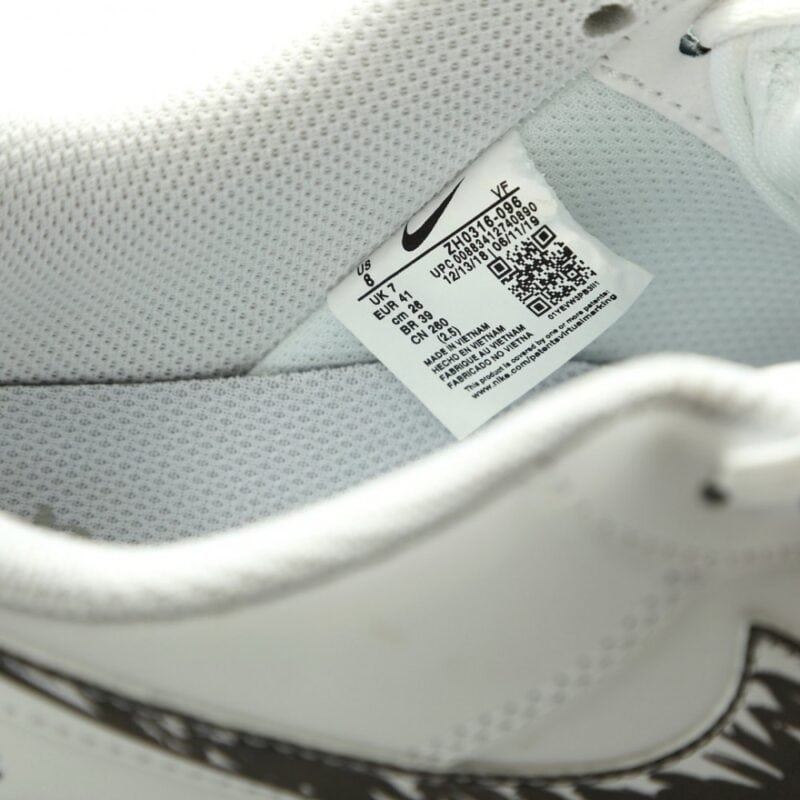 【AT14928】ナイキ Air Force 1 '07 Low ホワイトブラック スカルグラフィティカスタムバージョン | Nike Air Force 1
