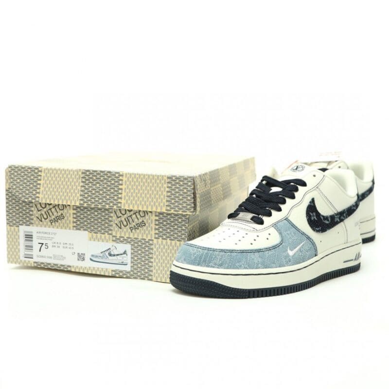 【AT14930】ルイ・ヴィトン x ナイキ エアフォース1 コラボレーションスニーカー 新着デザイン | Nike x Louis Vuitton
