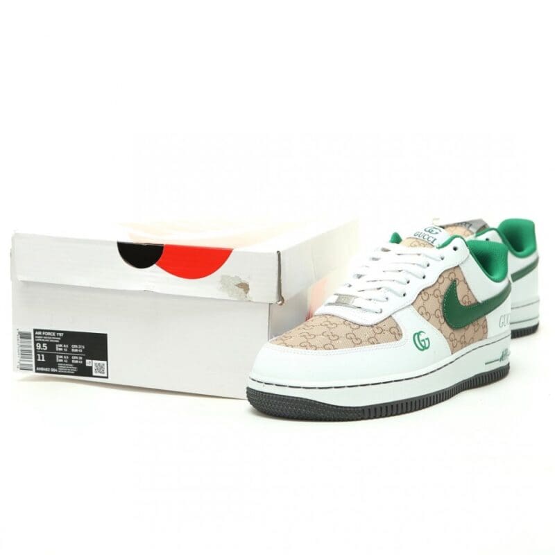 【AT14931】ナイキ(Nike) × グッチ(Gucci)コラボ Air Force 1 Low スニーカー | Nike x Gucci