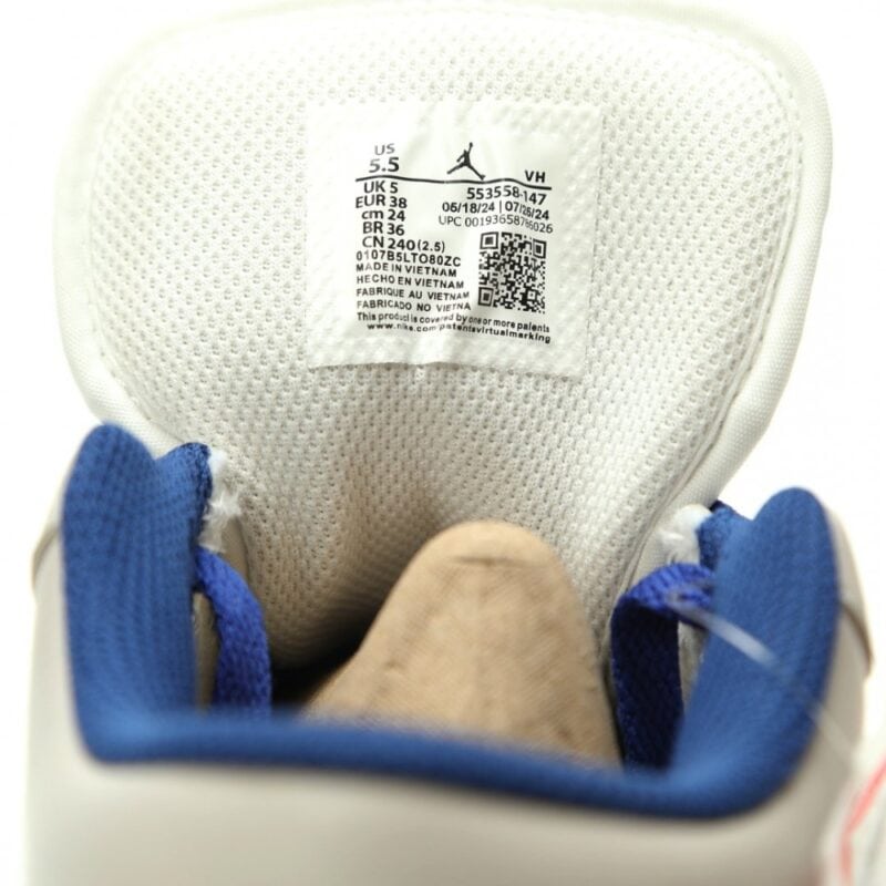 【AT14934】Nike Air Jordan 1 Lowスニーカー - 青と緑のコントラストデザイン | Jordan