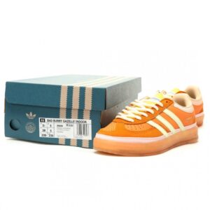 【AT14958】アディダス x バッドバニー コラボ Gazelle Indoor スニーカー - ストリートカルチャーと音楽ファッションの融合 | Adidas Gazelle