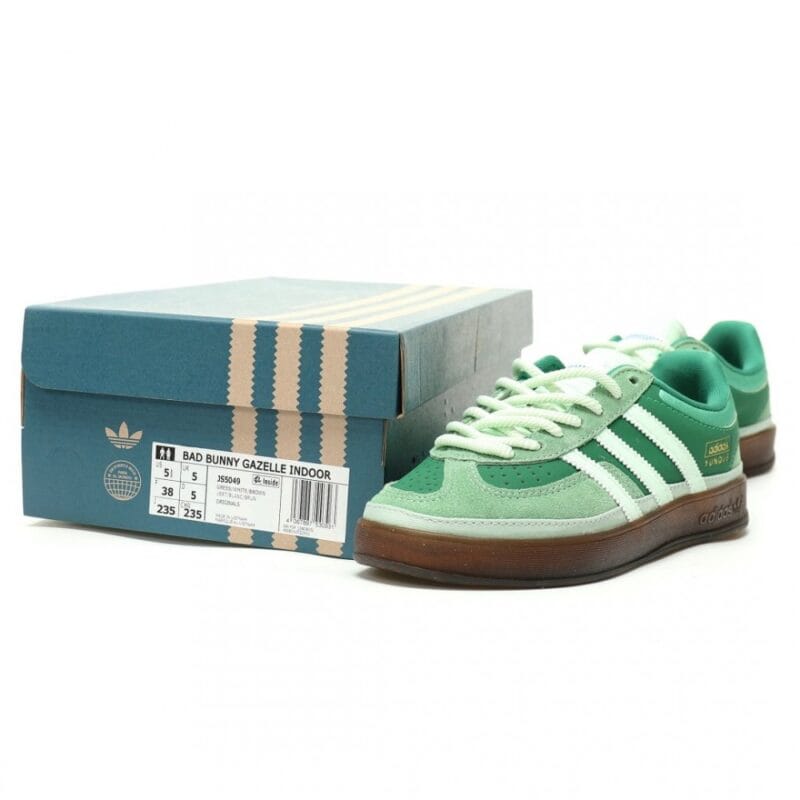 【AT14959】アディダス×バッドバニー共同コラボGazelle: ラテンラップスターの音楽とファッションが融合した特別デザイン | Adidas Gazelle