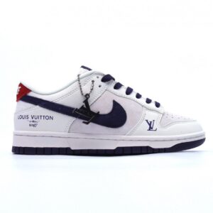 【AT1496】LV × Nike Louis Vuitton x Nike Dunk SB Low ルイ・ヴィトン×ナイキ ダンクSB ロー LVコラボ ホワイトブラック