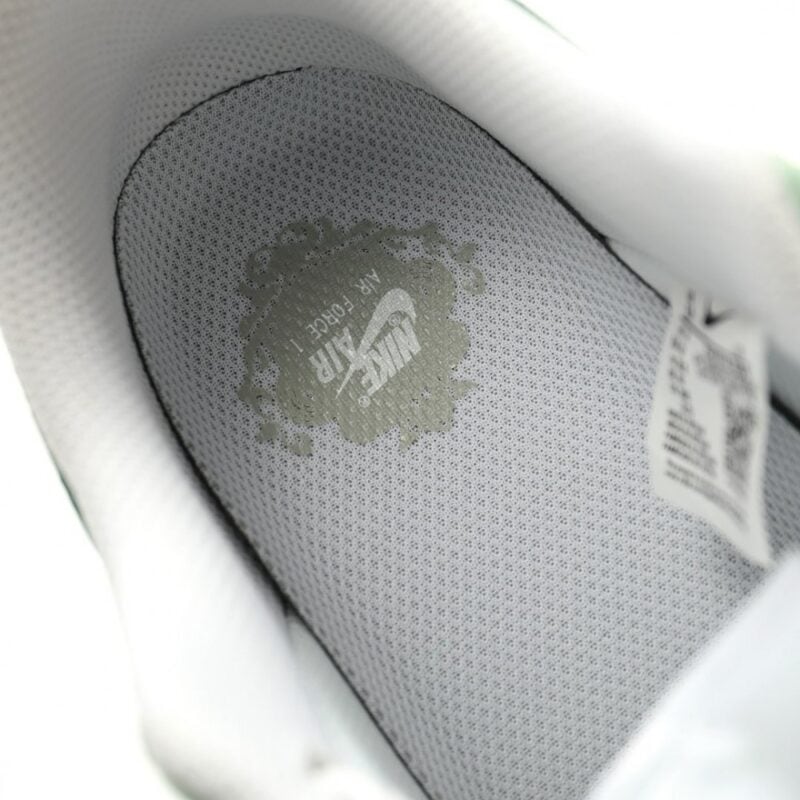 【AT14965】Nike Air Force 1 '07 Low カスタムグラフィティシューズ 緑白 幸運草デザイン | Nike Air Force 1