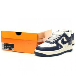 【AT14967】ルイヴィトン x ナイキ コラボ Air Force 1 スニーカー - 高級感とストリートスタイルの融合 | Nike x Louis Vuitton