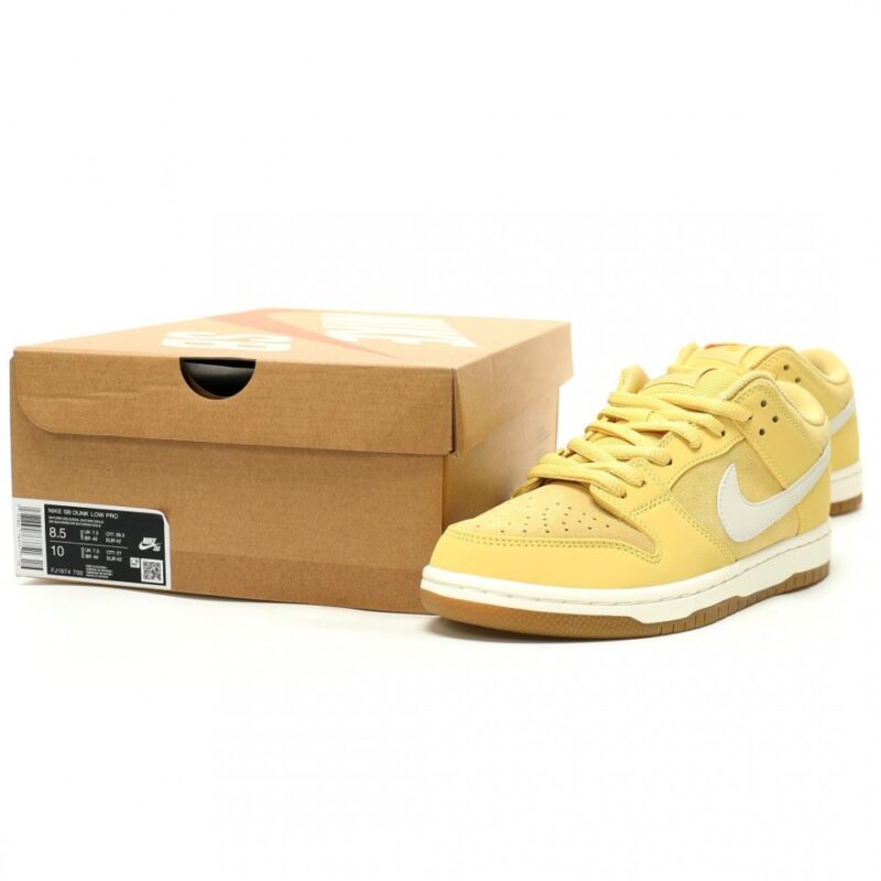 【AT14969】ナイキSBダンクロープロISOサターンゴールドスケートシューズ | Dunk