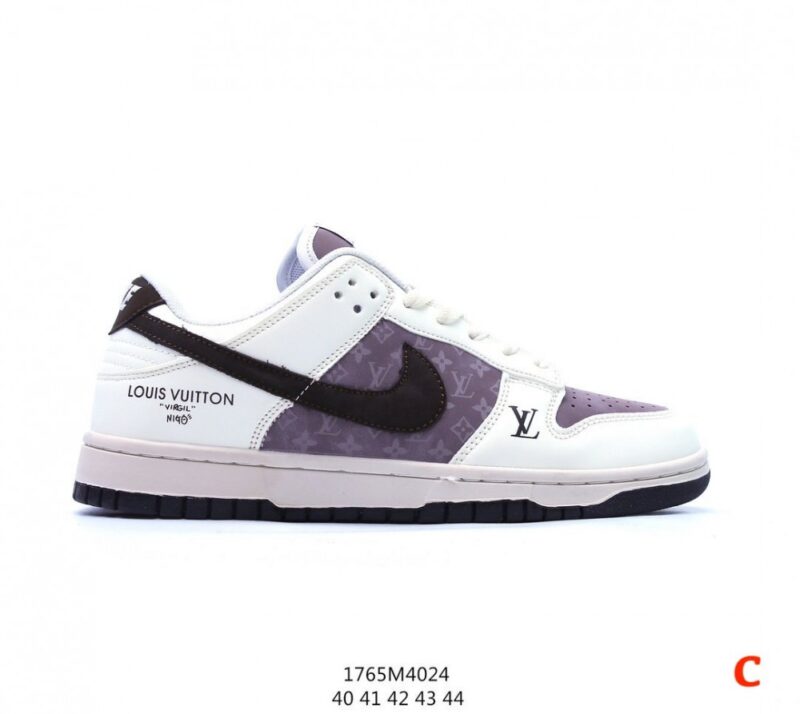 【AT1502】Nike × LV ナイキSB Nike SB Dunk Low Pro x LV ダンク ロー プロ x LV ルイ・ヴィトン コラボレーション ヴィンテージローカットカジュアルスポーツスケートボードシューズ