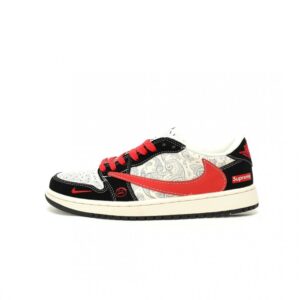 【AT15025】ナイキ x シュプリーム x トラヴィス・スコット Air Jordan 1 Low スニーカー | Supreme x Nike