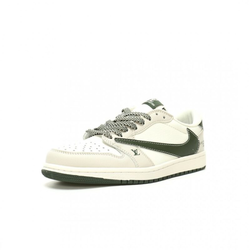 【AT15026】Louis Vuitton x Travis Scott x Nike Air Jordan 1 Lowコラボスニーカー | Nike x Louis Vuitton