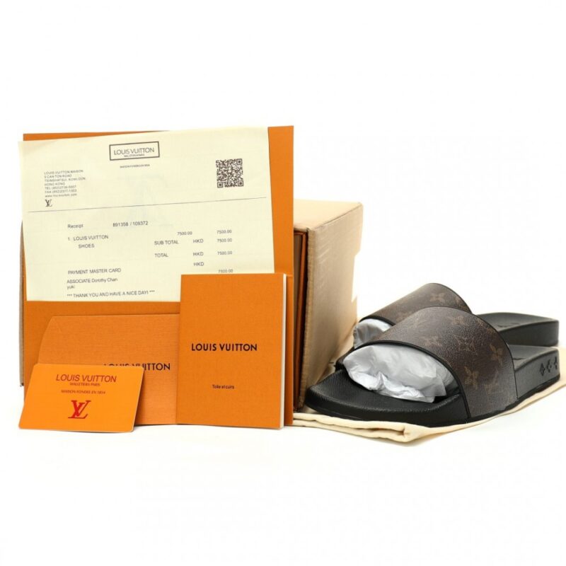 【AT15032】ルイヴィトン(Louis Vuitton) Waterfront Mule Slides - ファッション性と贅沢なセンスを備えた夏のビーチサンダル | Louis Vuitton