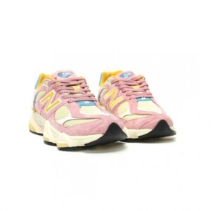 【AT15052】New Balance ピンクスエードスニーカー - 9060シリーズ レトロデザイン - スポーツカジュアルな日常履物 | New Balance