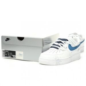【AT15059】ナイキ Air Force 1 '07 ロー ホワイトブルー 高品質レザー | Off-White x Nike