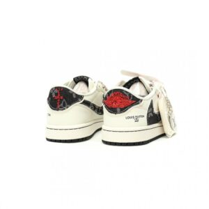 【AT15071】ナイキ x ルイ・ヴィトン x トラビス・スコットコラボAir Jordan 1 Lowスニーカー | Nike x Louis Vuitton