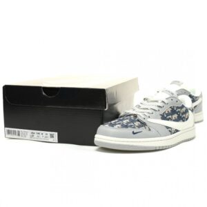 【AT15072】Dior x Travis Scott x Nike Air Jordan 1 Lowスニーカー ディオール トラビス スコット ナイキ | Dior x Nike