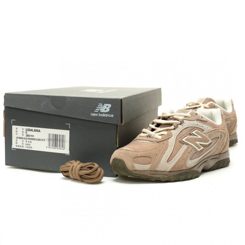 【AT15080】ニューバランス New Balance 204Lシリーズ スエードレザーレトロスニーカー - ブラウン | New Balance