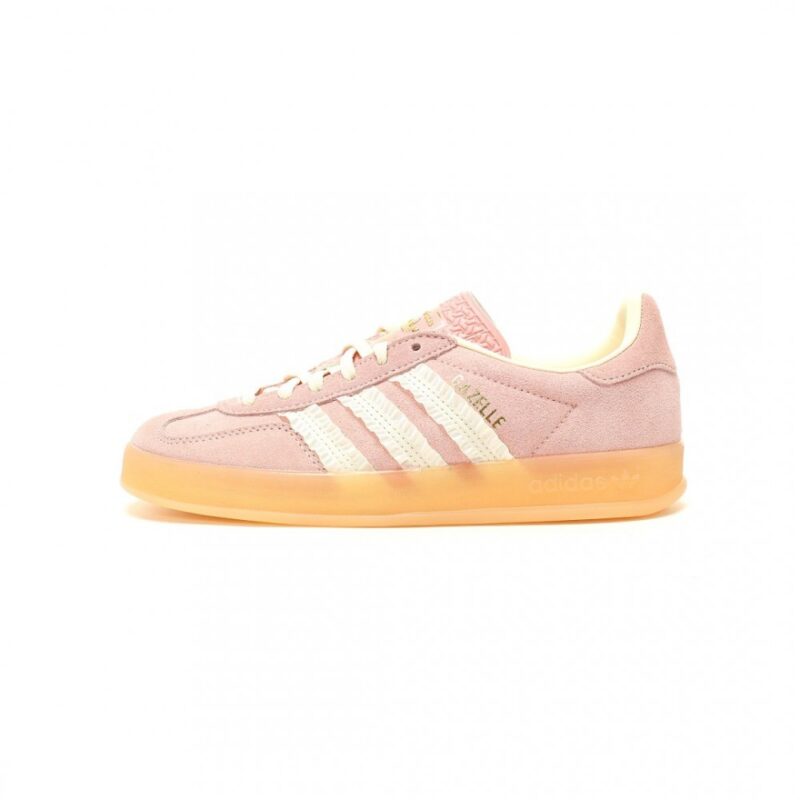 【AT15095】アディダスガゼルインドアトレーナーピンク＆ホワイトの90年代レトロ美学 | Adidas Gazelle
