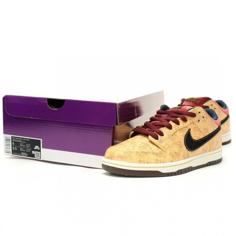 【AT15111】Nike SB Dunk Low Pro 'City of Cinema' バロックブラウンワインレッド スケートシューズ | Nike Dunk