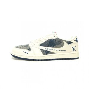 【AT15123】Louis Vuitton x Nike Air Jordan 1 Lowコラボスニーカー | リュックヴィトン x ナイキ エアジョーダン1 ロー | Nike x Louis Vuitton